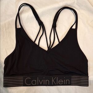 Calvin Klein Black Strappy Bralette